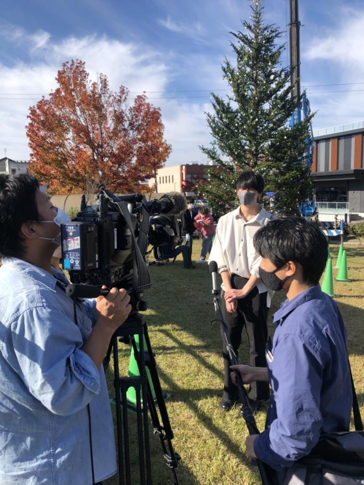 「射水シンボルツリー」建築・デザイン学科1年生がイルミネーションをデザインしました