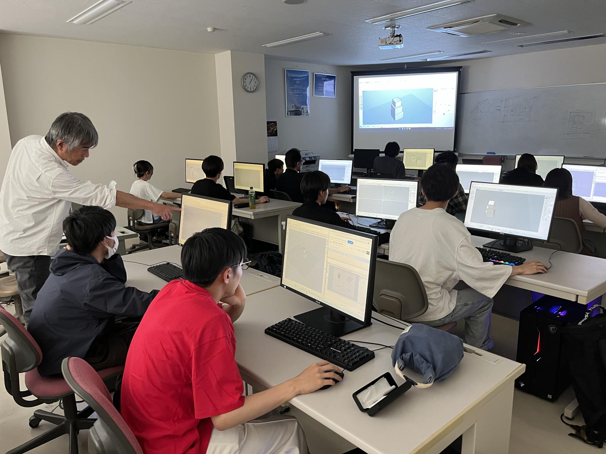 【建築・デザイン学科／建築CAD専攻】身の回りのものを3Dモデリング！